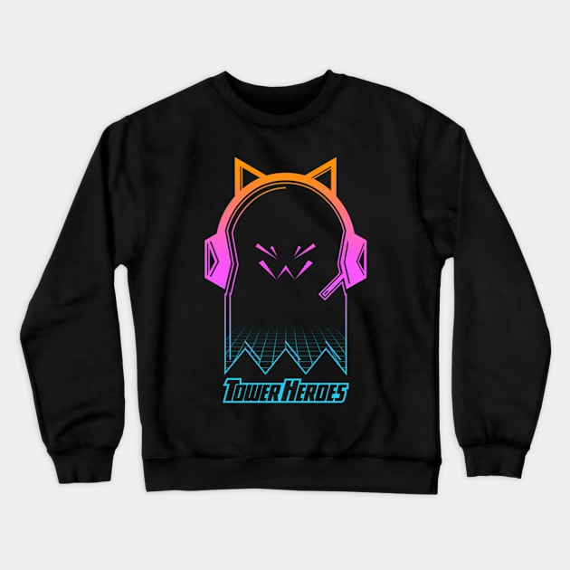 Tower Heroes Spectre Synthwave Crewneck Sweatshirt by klei-nhanss